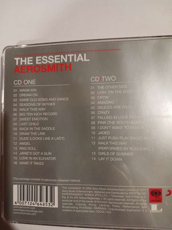 Aerosmith, The Essential, 2 x CD