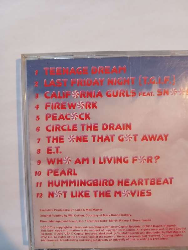 Katy Perry, Teenage Dream CD