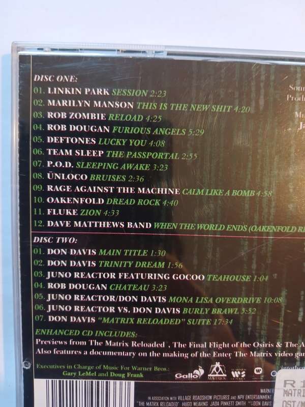 The Matrix Reloaded, The Album, 2 x CD, Enhanced