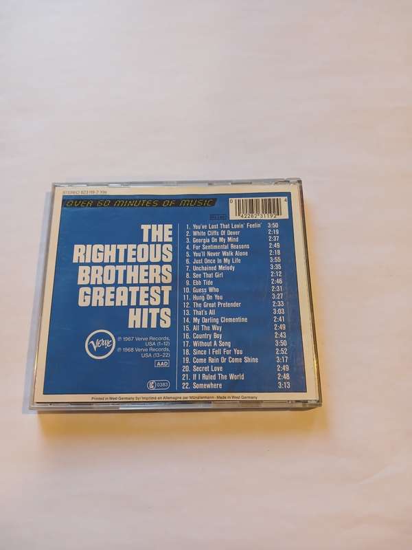 The Righteous Brothers, Greatest Hits CD, US