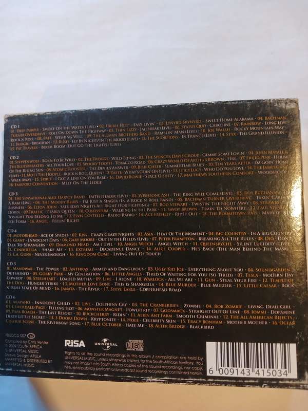 100 Rock Essentials, 6 x CD