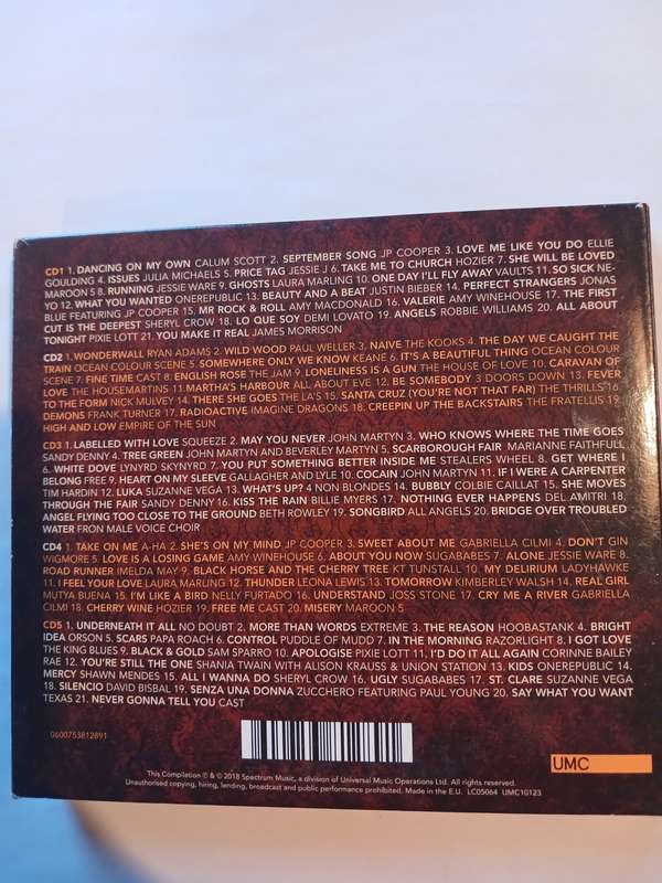 101 Acoustic, 101 Hits, 5 x CD, UK