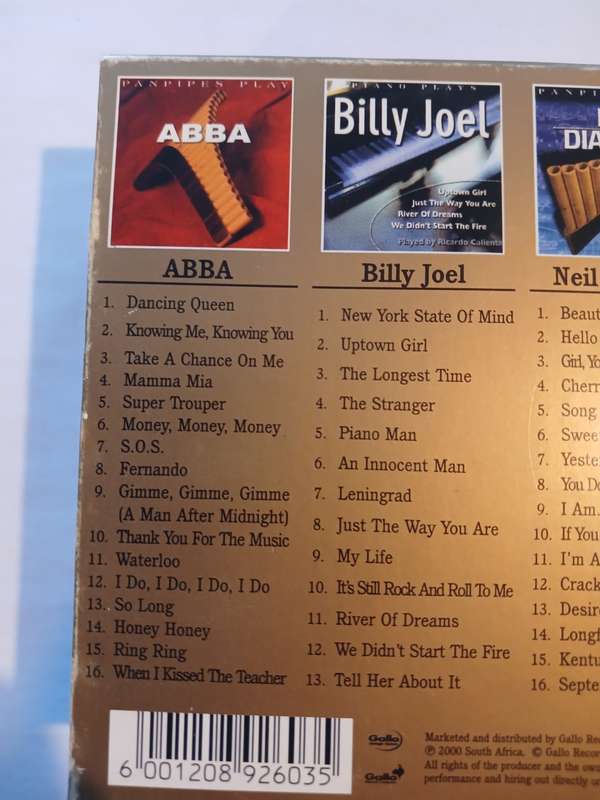 Limited Edition Boxset, Abba/Billy Joel/Neil Diamond/Phil Collins, 4 x CD