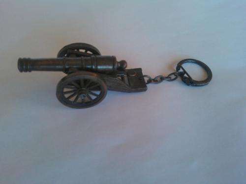 Brass Cannon Keyring