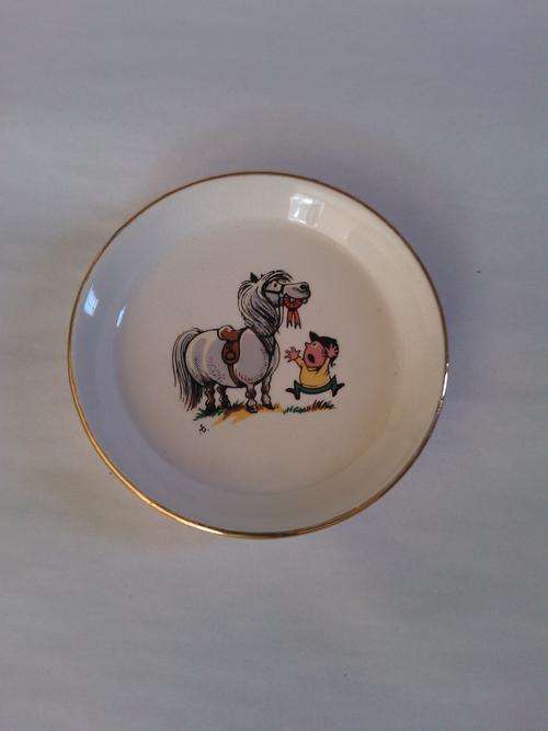 Porcelain Plate Cartoon by Norman Thelwell