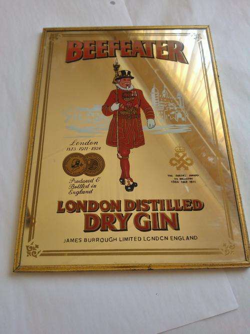 Beefeater Dry Gin Bar/Advertising Mirror
