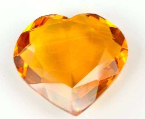 ***HUGE RARE*** ***LAB CERTIFIED*** 164.50 Ct Heart Shape Flashy Yellow Citrine