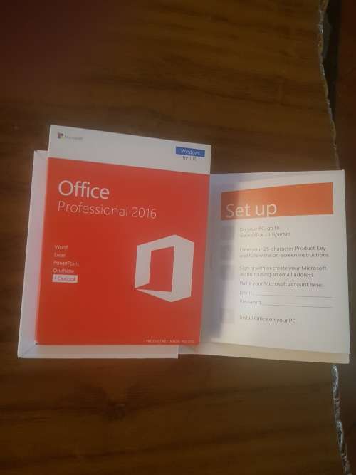 MICROSOFT OFFICE 2016 PROFESSIONAL EDITION. Sealed Retail Package.