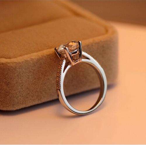 1.2ct Brilliant Cut CZ Diamond 18K White Gold Filled Engagement Ring!Crystal Clear