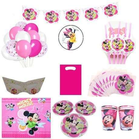 Minnie mouse party decor combo set