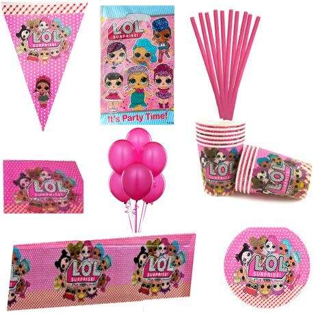 LOL party decor combo set