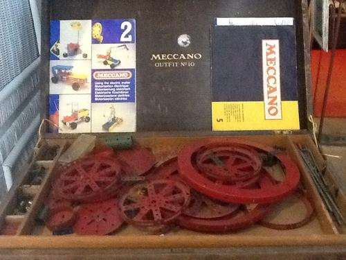 ANTIQUE MECCANO OUTFIT NO10 ENGINEERING toy set in box