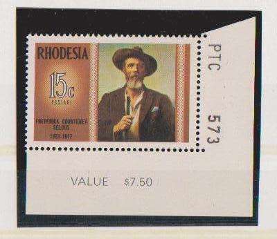 Rhodesia  1971  'Famous Rhodesians. Frederick Courtney Selous. Mint never hinged.