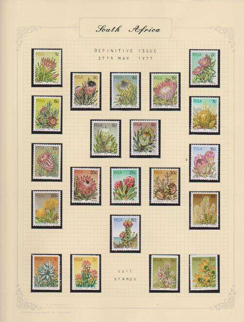 S.A. From Def. issue 1977 to Bible 1987 in Springback Album Mint in Hawid strips  (as per scan)