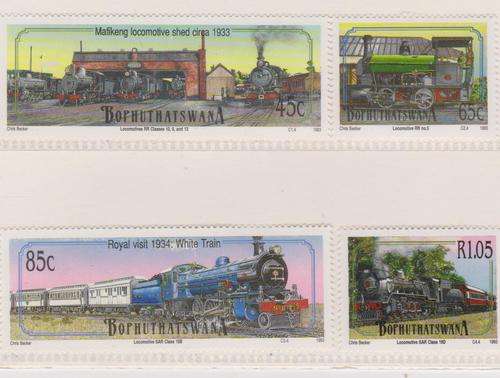 Bop 1993 S.A.C.C. 298-301 "Trains" Set of 4 M.N.H.