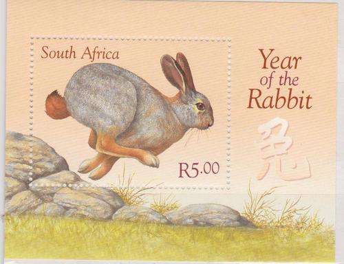 S.A. 1999 S.A.C.C. 1187 "Year of the Rabit" M/Sheet M.N.H.