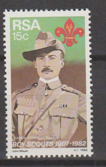 S.A. 1982 S.A.C.C. 508 "75th Anniversary of Boy Scout Movement"  One stamp M.N.H.