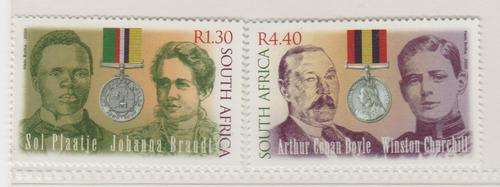 S.A. 2000 S.A.C.C. 1291-1292 "Anglo-Boer/ South African War-Writers" Set of 2 M.N.H.