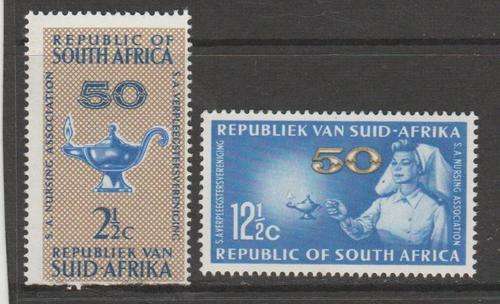 S.A. 1964 S.A.C.C. 248-249 "50th Anniversary of S.A. Nursing Association" Set of 2 M.N.H.