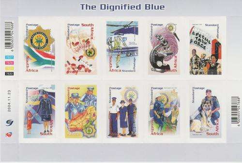 S.A. 2004 S.A.C.C. 1681-1690 "The Dignified Blue" Sheetlet of 10 M.N.H.