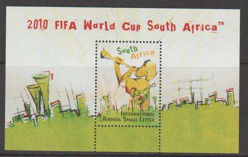 S.A. 2009 S.A.C.C. 1956 "2010 FIFA World Cup South Africa" M/Sheet M.N.H.
