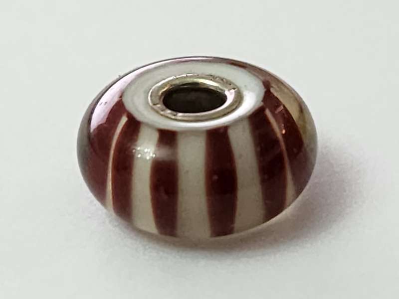 Black and White Stripes Bead Trollbead - RETIRED BEAD