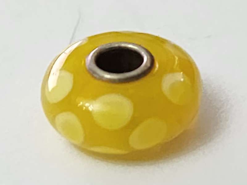 Yellow Joy Dot Trollbead - RETIRED BEAD
