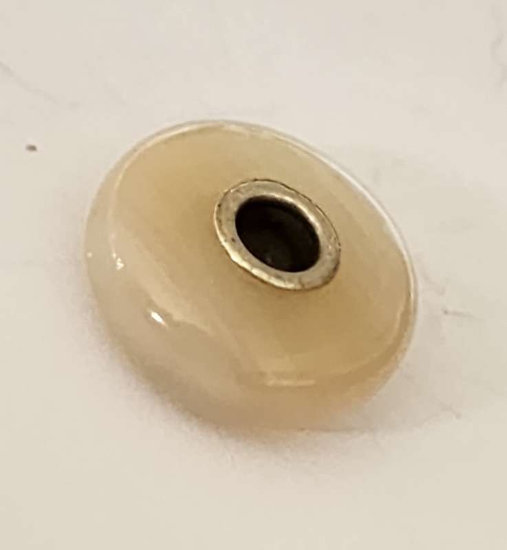 Striped Agate Gemstone Trollbead - RETIRED BEAD