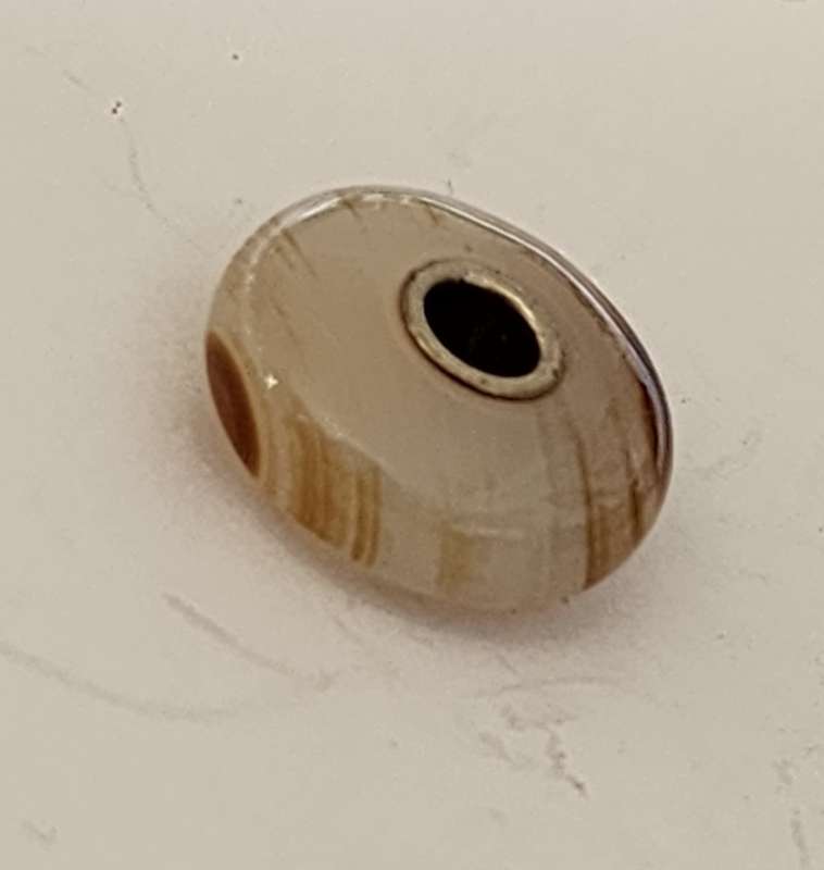 Striped Agate Gemstone Trollbead - RETIRED BEAD
