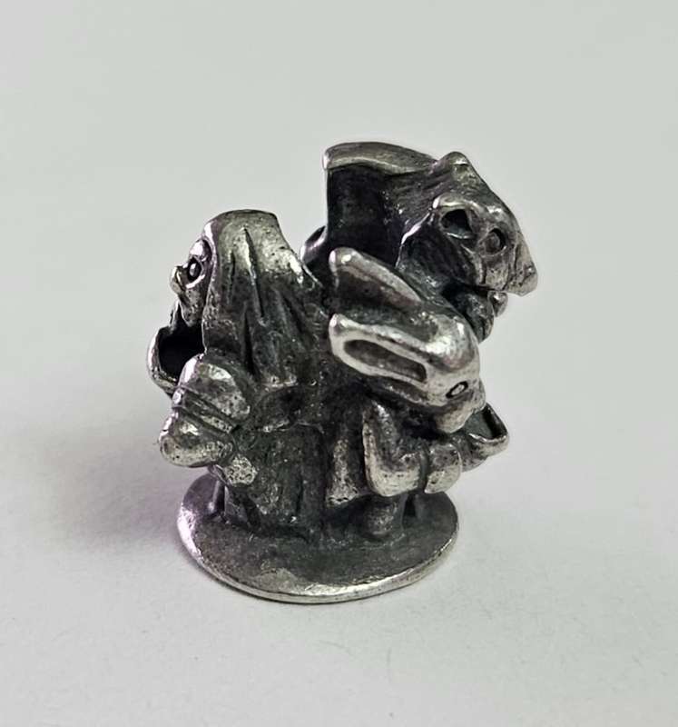 ENGLISH TEA PARTY MAD HATTER TROLLBEAD - UNITED KINGDOM WORLD BEAD - RETIRED