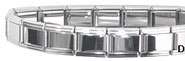 Shiny stainless steel starter bracelets for Italian modular charms