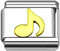 Italian Charm Links - Music Note