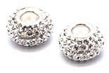 Genuine Swarovski Crystal Charm Bead - Diamond White