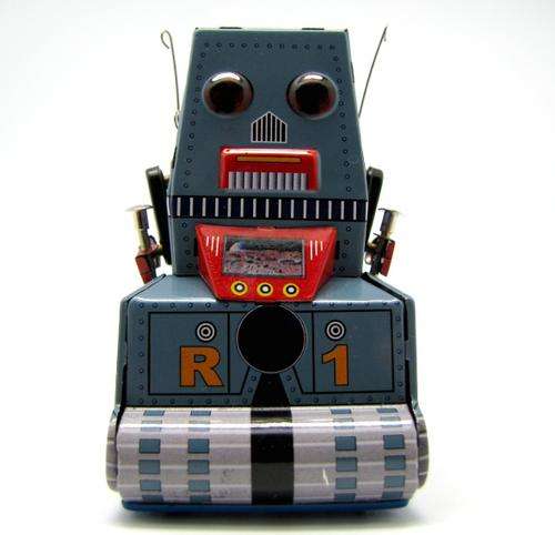 Keywound Tin Robot Tank