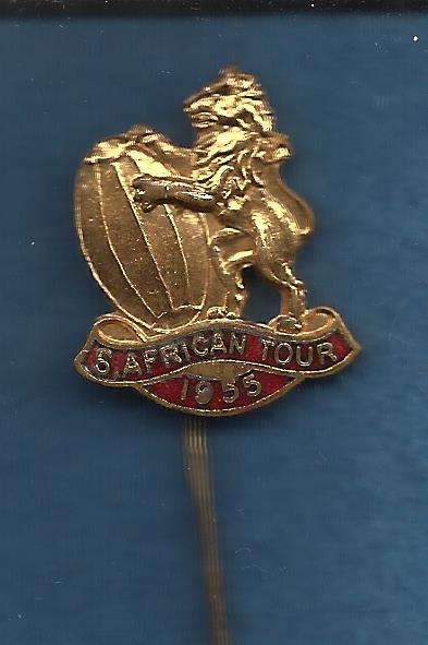 1955 LIONS TOUR OF SOUTH AFRICA TIE PIN. EXCELLENT CONDITION.