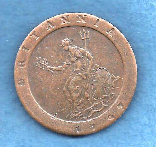 1797 VAN RIEBEEK ONE PENNY REPLICA VF