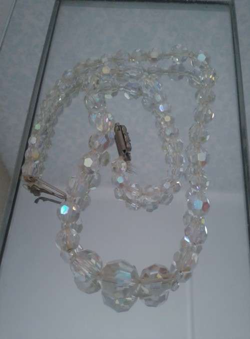 Venetian Glass faceted crystal necklace