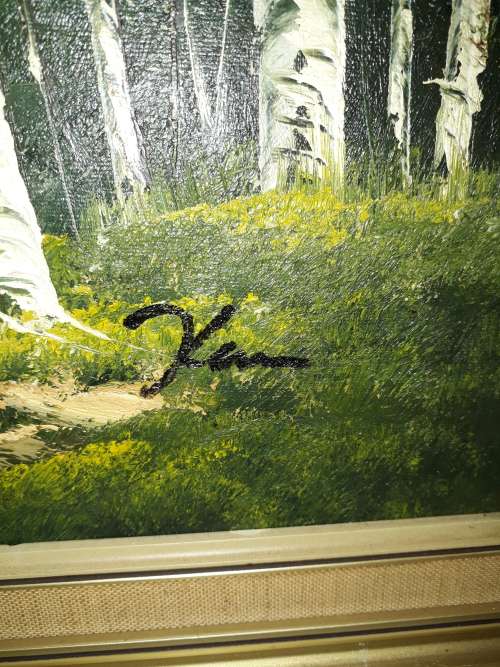 Oil Painting in Frame