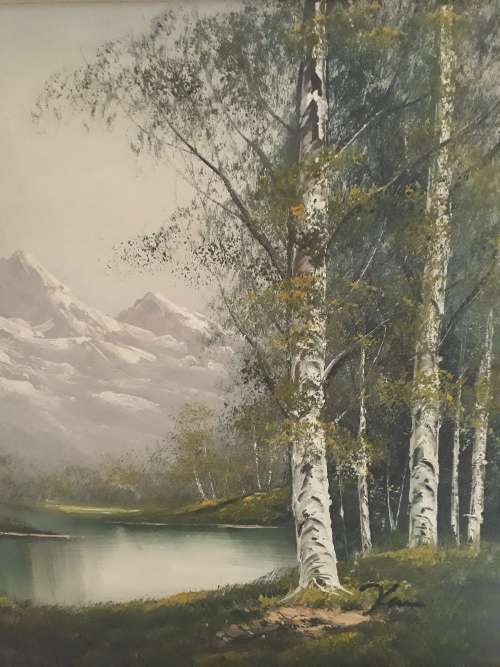 Oil Painting in Frame