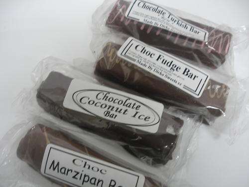 Chocolate covered fudge bar