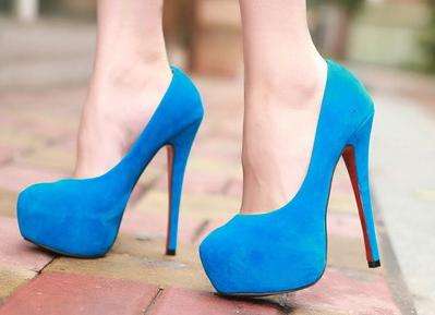 STUNNING!!!! LADIES HIGH HEEL PUMPS IN BLUE / RED / PINK / BLACK (SIZE 2.5 - 6)
