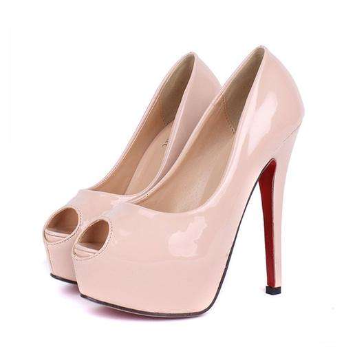 STUNNING!!! LADIES HIGH HEEL PEEP TOE PUMPS **2 COLOURS** (SIZE 2.5 - 6)