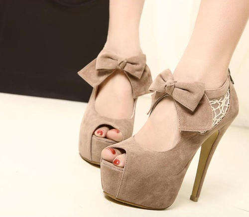 STUNNING!!!   LADIES HIGH HEEL PEEP TOE PUMPS   (SIZE  2 - 6.5)