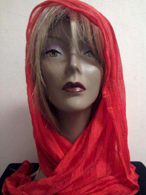 ladies imported silk scarve - RED