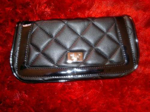 BLACK CLUTCH BAG WITH A STRAP, RETAIL PRICE R249.