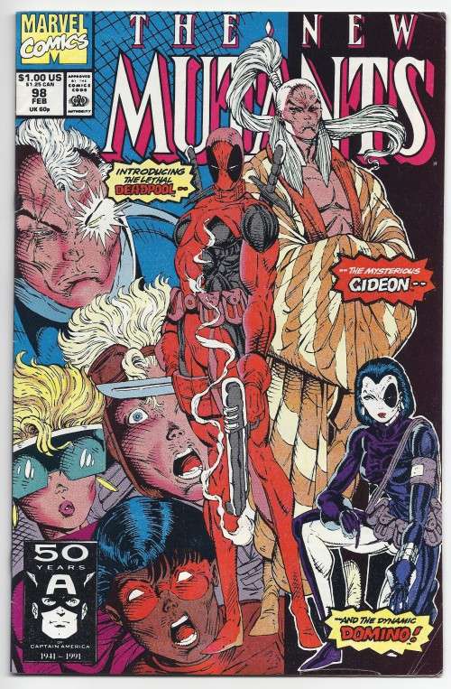 New Mutants, The (1983) #98 (February, 1991) - First Appearance of DEADPOOL! (FN)