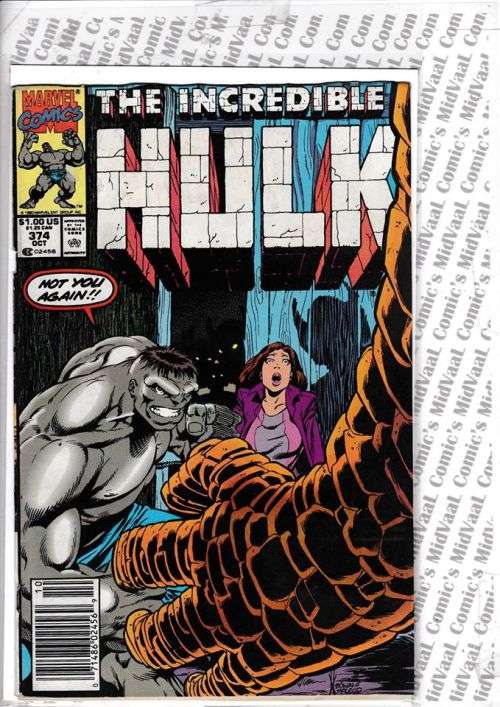 THE INCREDIBLE HULK # 374 CONDT VERY GOOD +