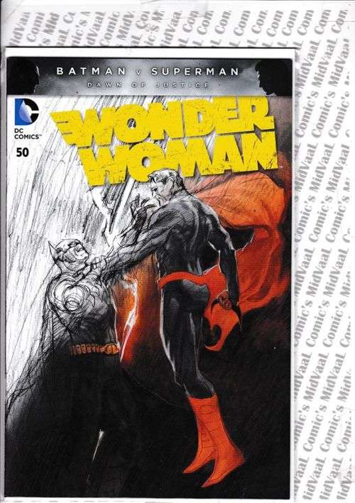 WONDER WOMAN # 50 BATMAN v SUPERMAN VARIANT COVER - MINT