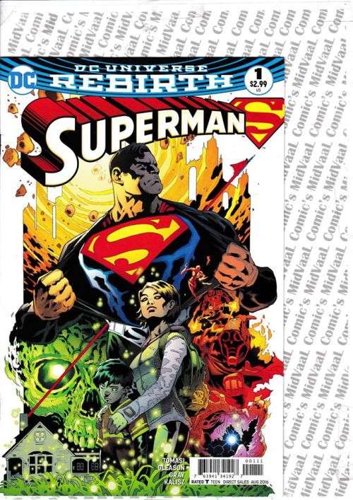 DC UNIVERSE REBIRTH - SUPERMAN # 1 MINT