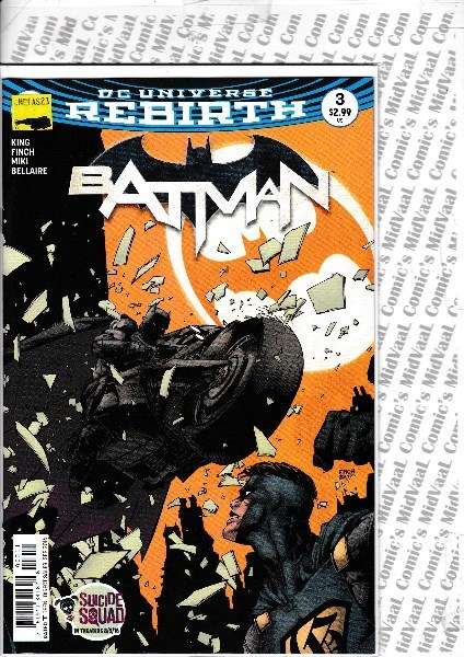 DC UNIVERSE REBIRTH - BATMAN # 3 MINT